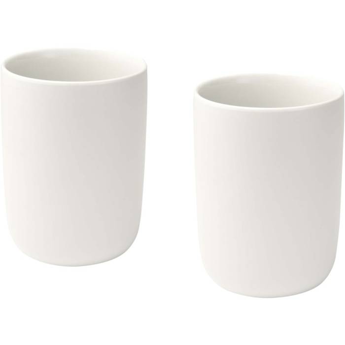 Male kerámia pohárszett, 2 db, 350ml, fehér