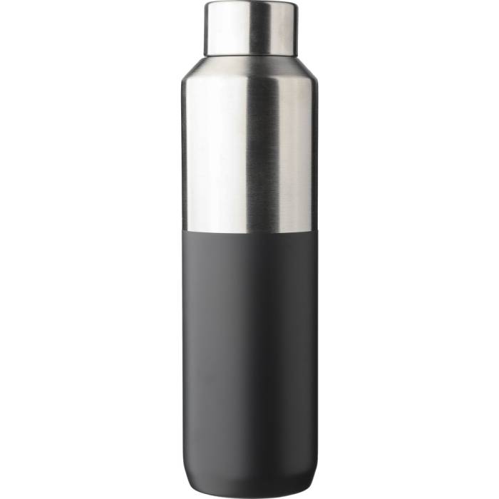 Úraacél termosz, 600 ml, fekete