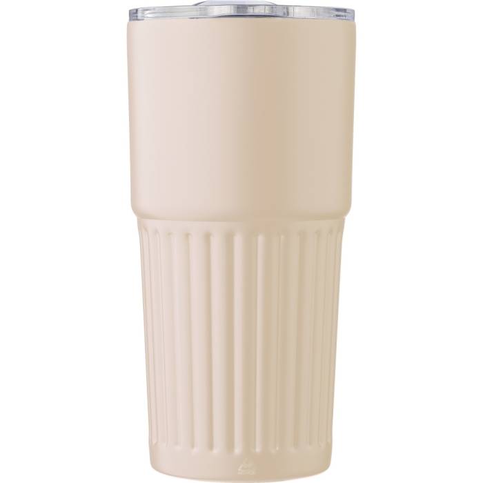 Duplafalú újraacél pohár, 500 ml, bézs - bézs<br><small>GO-1267378-357</small>