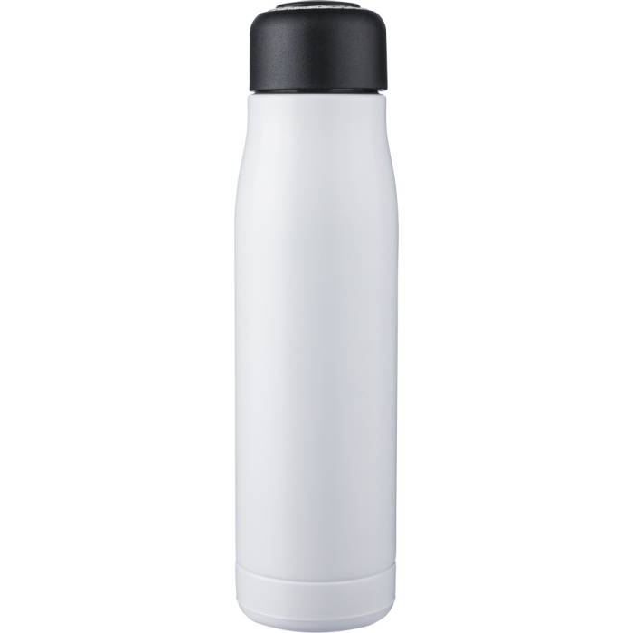 Duplafalú, újraacél palack, 500 ml, fehér - fehér<br><small>GO-1267777-02</small>