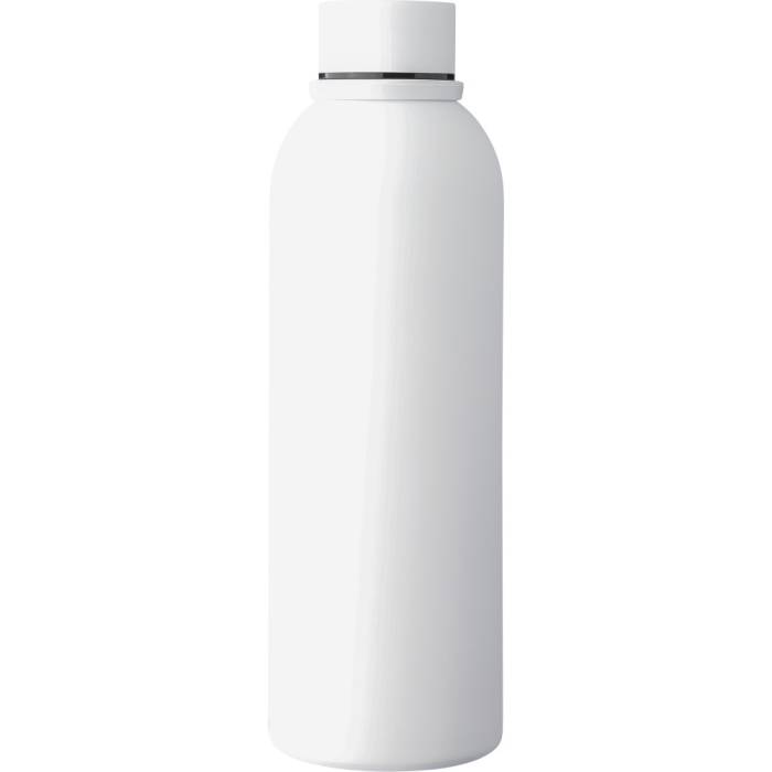 Újraacél duplafalú termosz, 500 ml, fehér - fehér<br><small>GO-1267809-02</small>