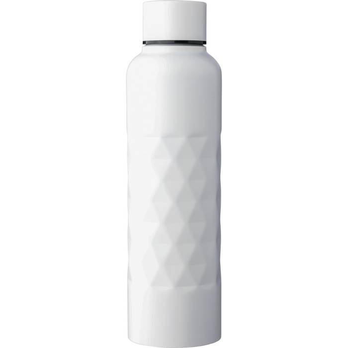 Újraacél palack, szimplafalú, 800 ml, fehér