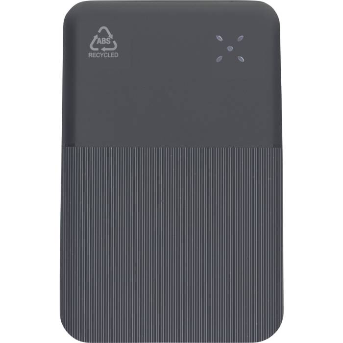 Powerbank gyorstöltő, 10 000 mAh, fekete