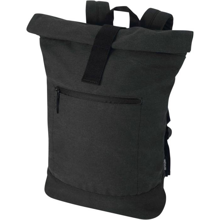 Recanvas 14?-os rolltop hátizsák, 16L, fekete