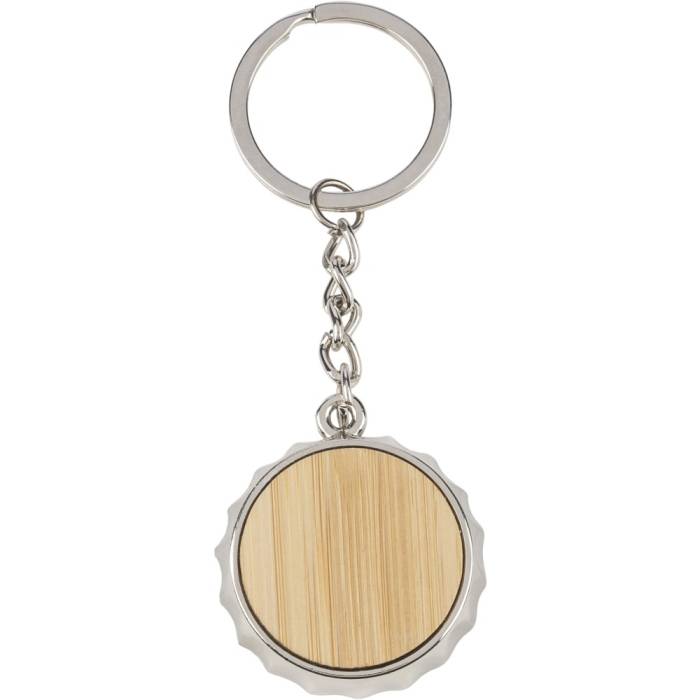 Kulcstartó, cinkötvözet, barna