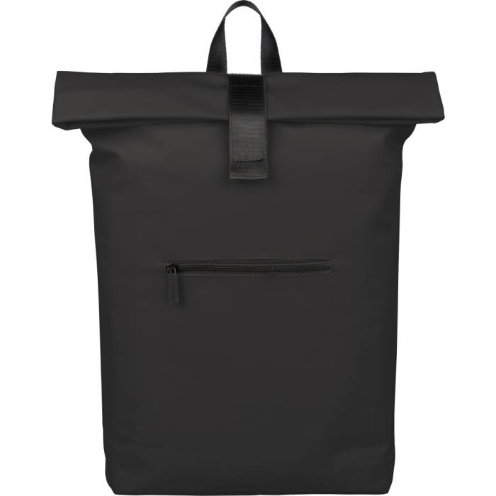 Hátizsák, újrahasznosított PU, fekete