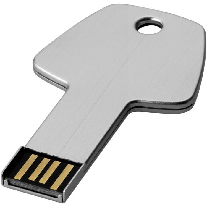 Kulcs pendrive, ezüst, 4GB (raktári) - <br><small>GO-1Z33390GC</small>
