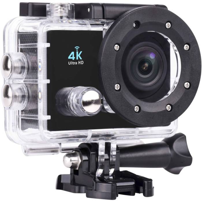 Prixton akciókamera 4K, fekete