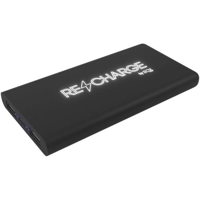 SCX P40 10.000 mAh vezeték nélküli powerbank, fekete