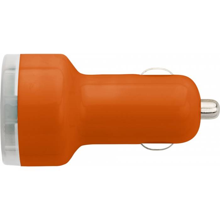 Autós USB töltő, narancs - narancs<br><small>GO-3280-07</small>