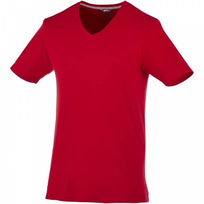 Slazenger Bosey V-nyakú póló, dark red, XL