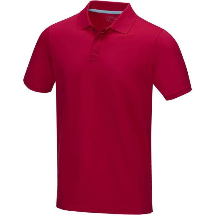 Elevate Graphite férfi organikus póló, piros, XS
