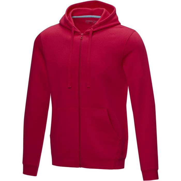 Elevate Ruby férfi organikus kapucnis pulóver, piros, XS