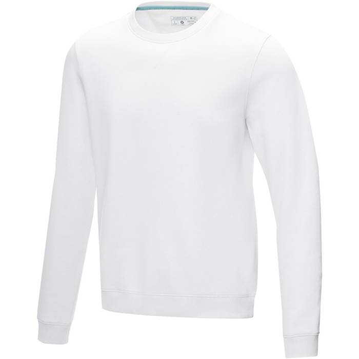 Elevate Jasper férfi organikus pulóver, fehér, XL - fehér<br><small>GO-37512014</small>