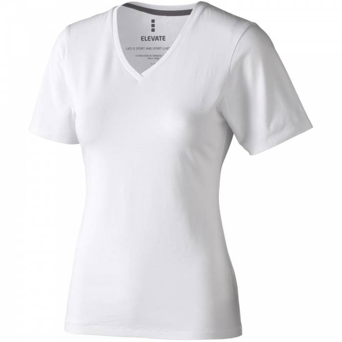 Elevate Kawartha női V nyakú póló, fehér, L