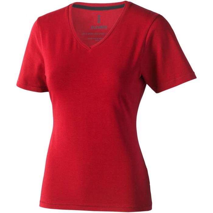 Elevate Kawartha női V nyakú póló, piros, XL