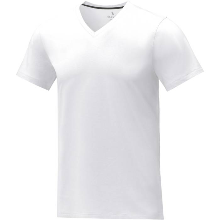 Elevate Somoto V-nyakú férfi póló, fehér, S