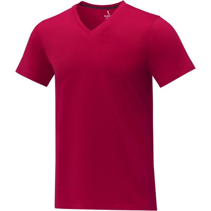 Elevate Somoto V-nyakú férfi póló, piros, XS