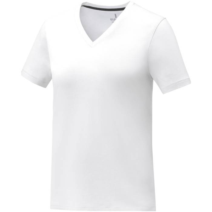 Elevate Somoto V-nyakú női póló, fehér, XS