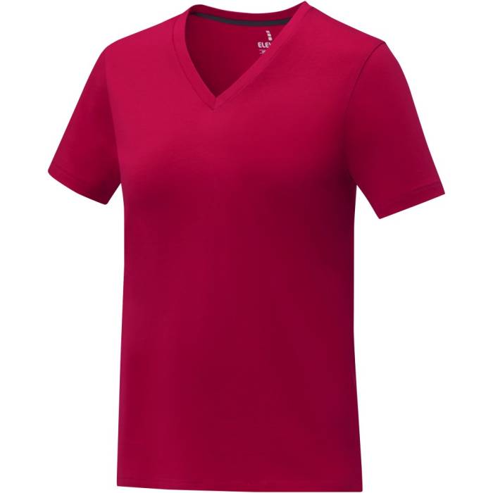 Elevate Somoto V-nyakú női póló, piros, XL