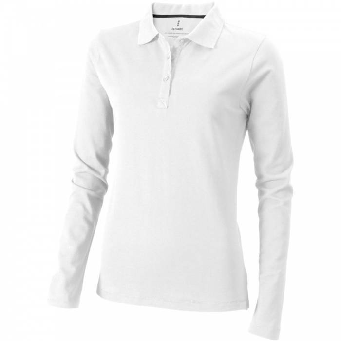 Elevate Oakville női galléros hosszú ujjú póló, fehér, XS - fehér...<br><small>GO-38087010</small>