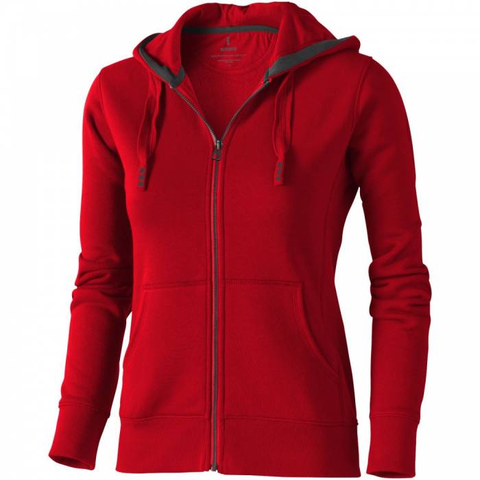 Elevate Arora női cipzáros pulóver, piros, XL