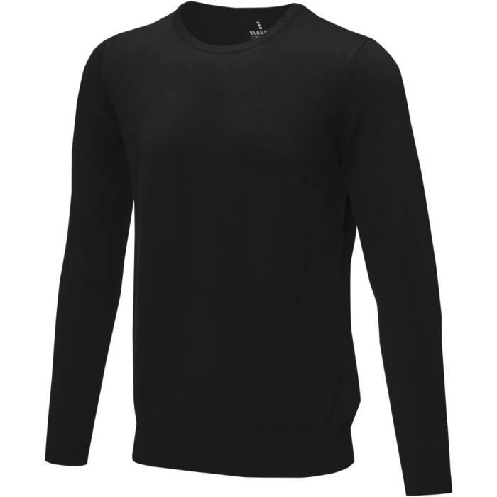 Elevate Merrit férfi kereknyakú pulóver, fekete, XL