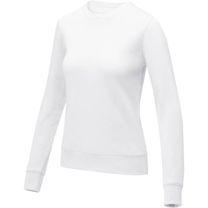 Elevate Zenon női kereknyakú pulóver, fehér, XS