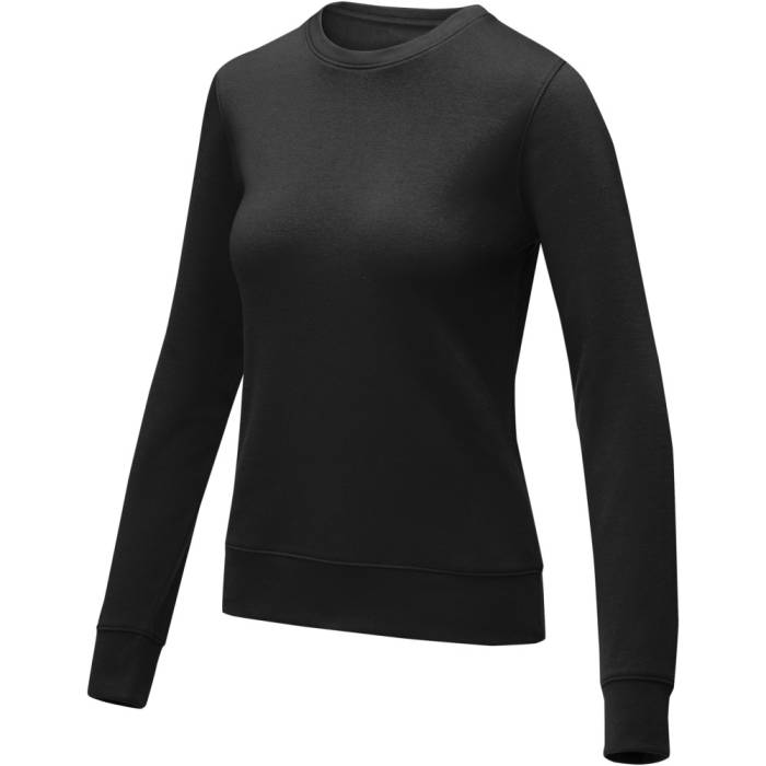 Elevate Zenon női kereknyakú pulóver, fekete, XS