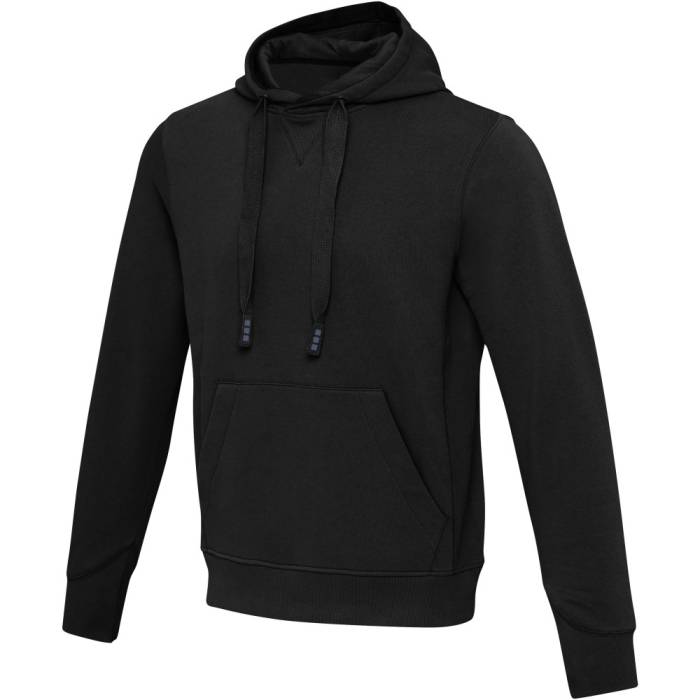 Elevate Laguna uniszex kapucnis pulóver, fekete, XS