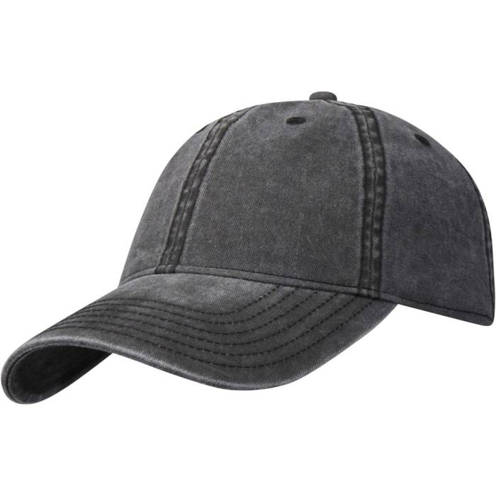 Grafton 6 paneles koptatott sapka, fekete - fekete<br><small>GO-38687900</small>