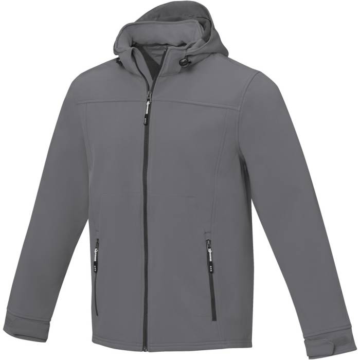 Elevate Langley kapucnis férfi kabát, acélszürke, XL