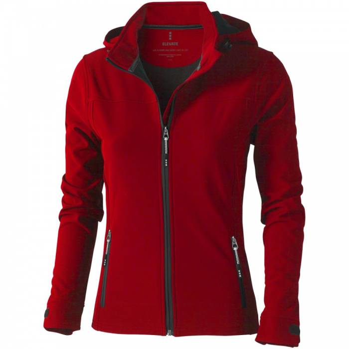 Elevate Langley kapucnis női kabát, piros, XS