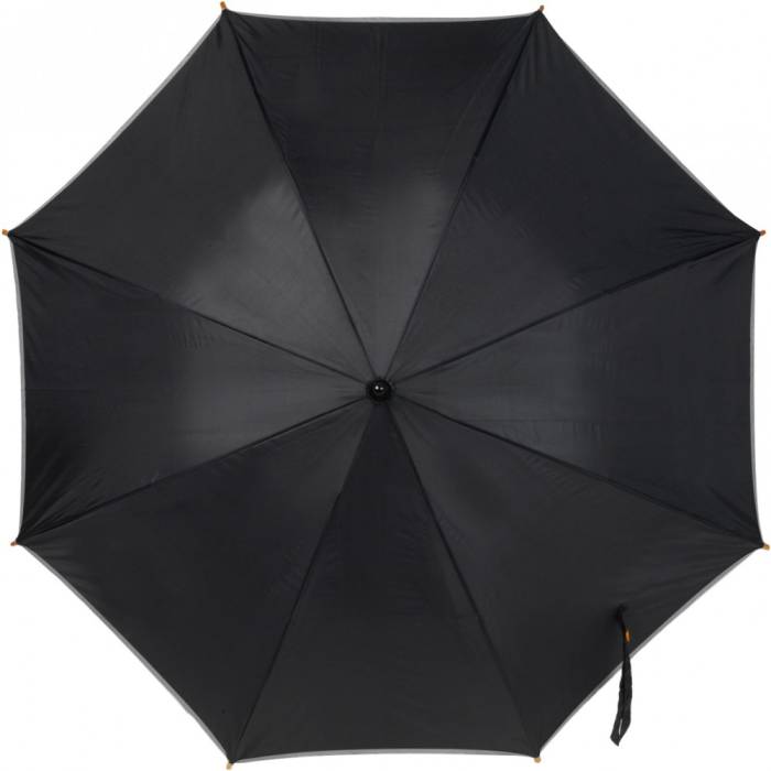 Esernyő fényvisszaverő szegéllyel, fekete - fekete<br><small>GO-4068-01</small>