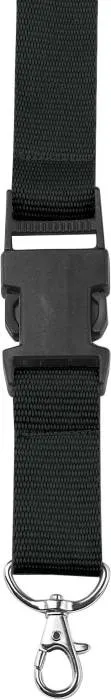 Csatos nyakpánt cseppkarabinerrel, fekete/fekete - fekete/fekete<br><small>GO-4161-01CD</small>