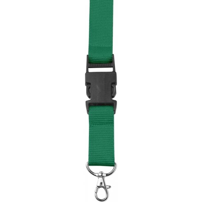 Csatos nyakpánt cseppkarabinerrel, fekete/zöld - fekete/zöld<br><small>GO-4161-04</small>