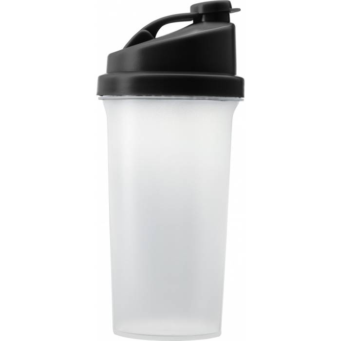 Műanyag protein shaker, fekete