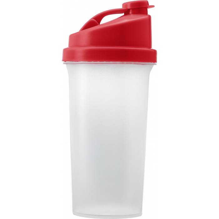 Műanyag protein shaker, piros