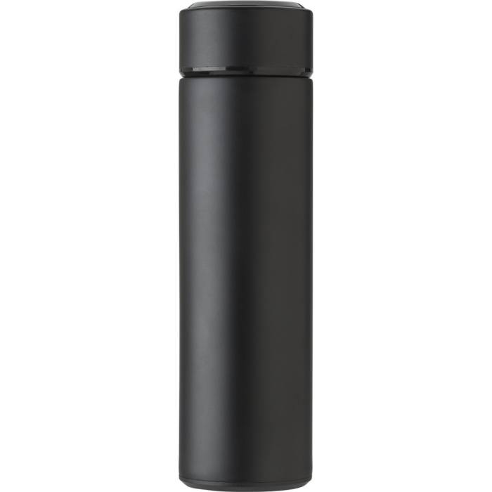LED-es termosz teaszűrővel, 450 ml, fekete - fekete<br><small>GO-427380-01</small>