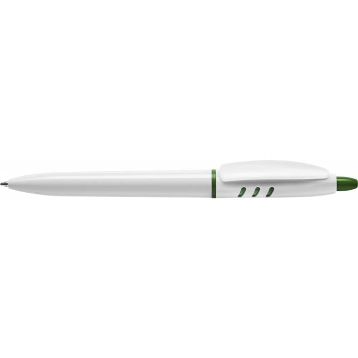 Stilolinea S30 műanyag golyóstoll, fehér/zöld - fehér/zöld<br><small>GO-4740-224</small>