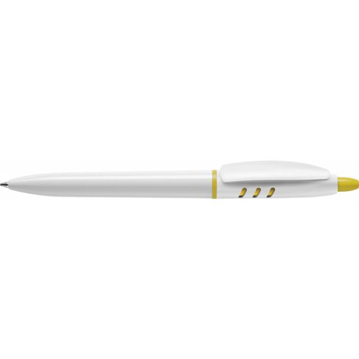 Stilolinea S30 műanyag golyóstoll, fehér/sárga - fehér/sárga<br><small>GO-4740-241</small>
