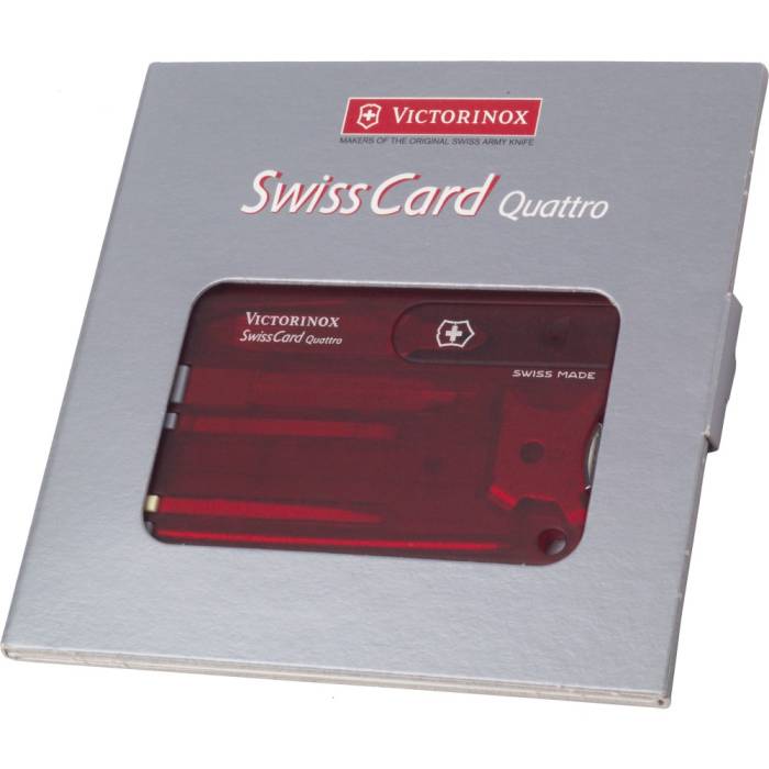 Victorinox SwissCard Quatro szerszám, piros - piros<br><small>GO-5153-08</small>