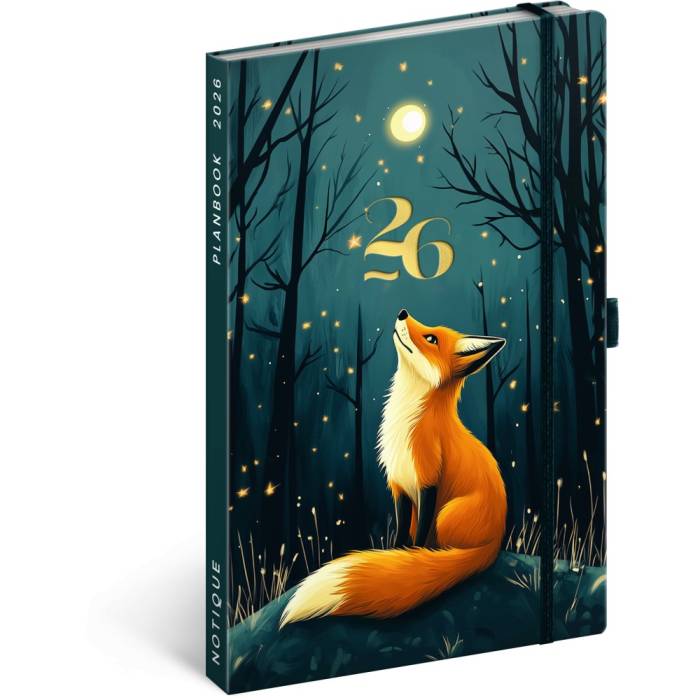 Agenda / notesz Fox 2026, 13 x 21 cm