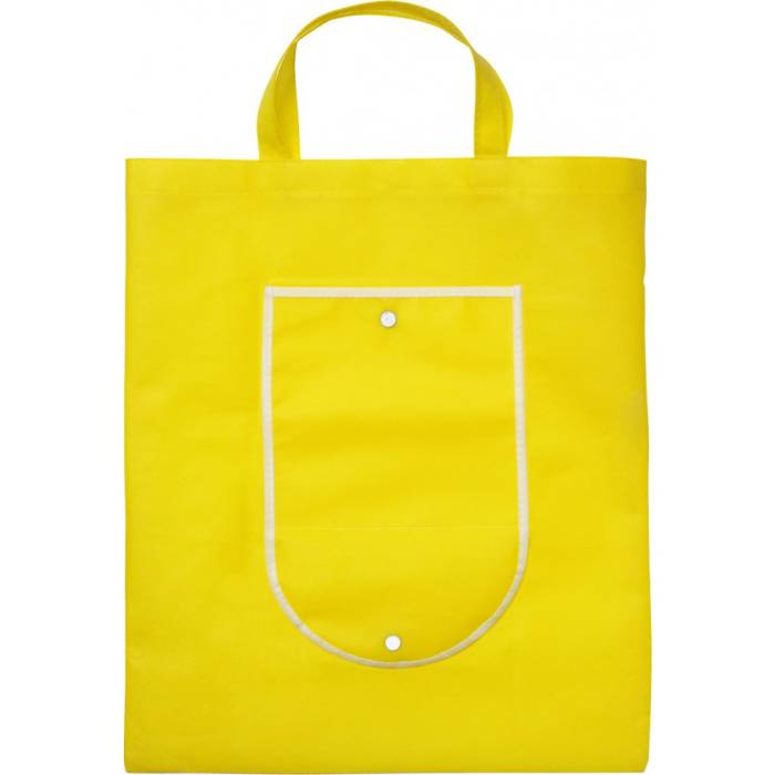 Összehajtható bevásárlótáska, sárga - sárga<br><small>GO-5619-06</small>