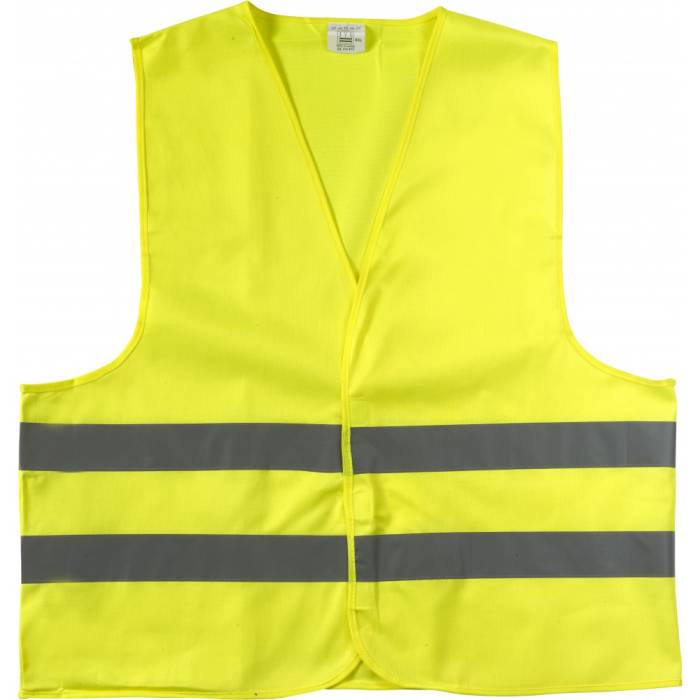 Fényvisszaverő biztonsági mellény, sárga, XL