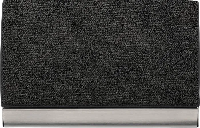 Névjegy- és hitelkártya tartó, fekete