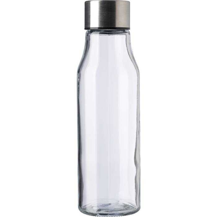 Üveg vizespalack, 500 ml, átlátszó