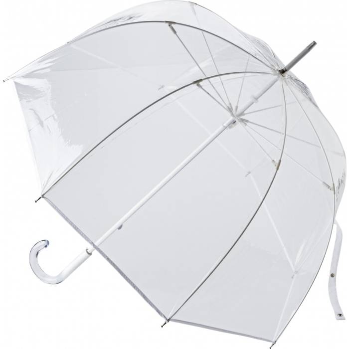 Átlátszó esernyő, fehér