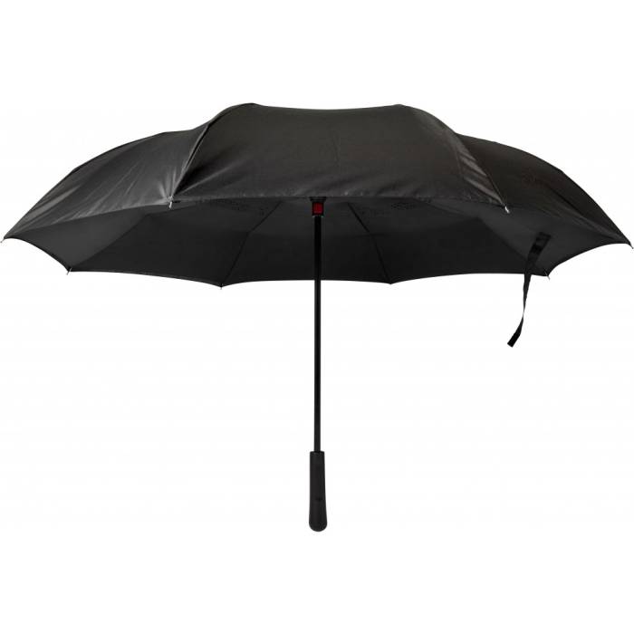 Fordított duplafalú esernyő, fekete - fekete<br><small>GO-7963-01</small>