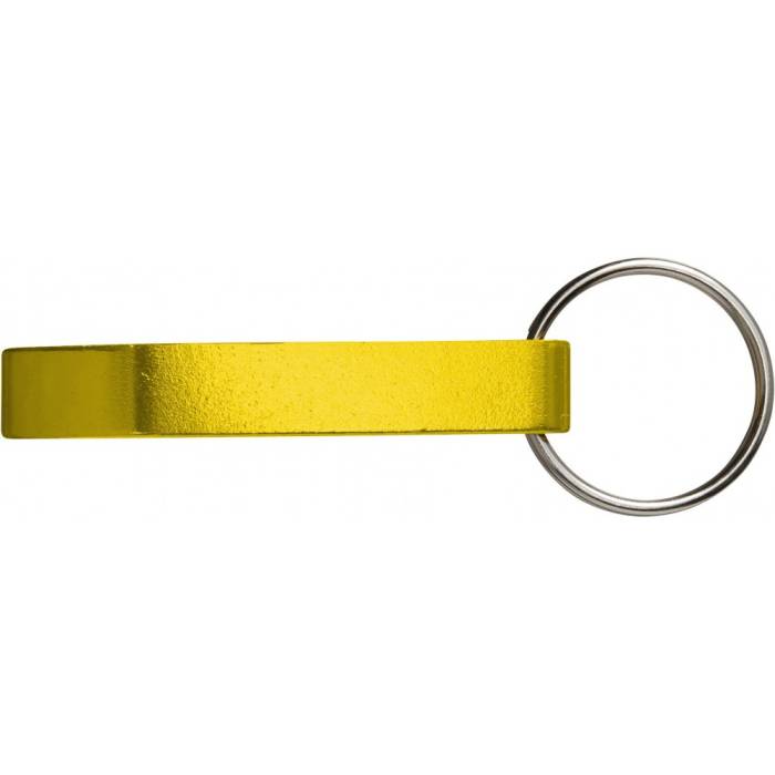 Alumínium üvegnyitó/kulcstartó, sárga - sárga<br><small>GO-8517-06</small>